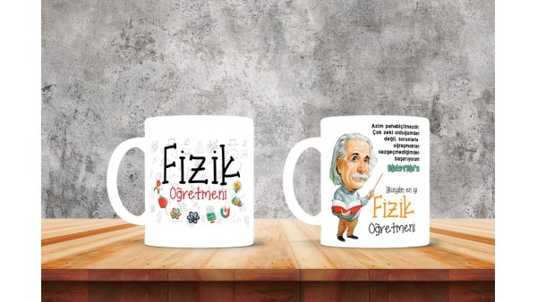 Fizik Öğretmenlerine Özel Tasarımlı Baskılı Kupa Bardak – MiksHediye