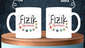 Fizik Öğretmenlerine özel baskılı seramik kupa bardak