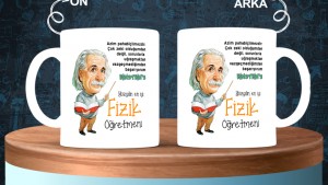 Fizik Öğretmenlerine özel baskılı seramik kupa bardak