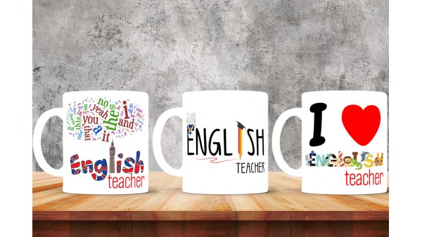 İngilizce  Öğretmenlerine Özel Tasarımlı Baskılı Kupa Bardak – MiksHediye