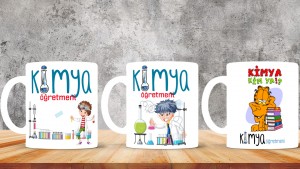 Kimya Öğretmenlerine özel baskılı seramik kupa bardak