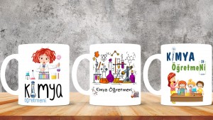 Kimya Öğretmenlerine özel baskılı seramik kupa bardak