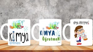Kimya Öğretmenlerine özel baskılı seramik kupa bardak