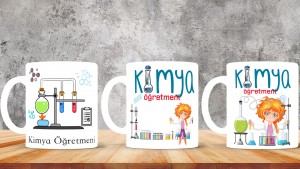 Kimya Öğretmenlerine özel baskılı seramik kupa bardak