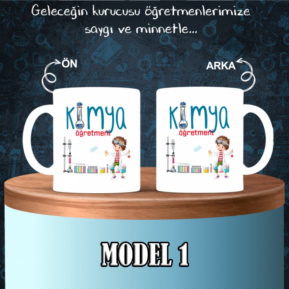 Kimya Öğretmenlerine Özel Tasarımlı Baskılı Kupa Bardak – MiksHediye