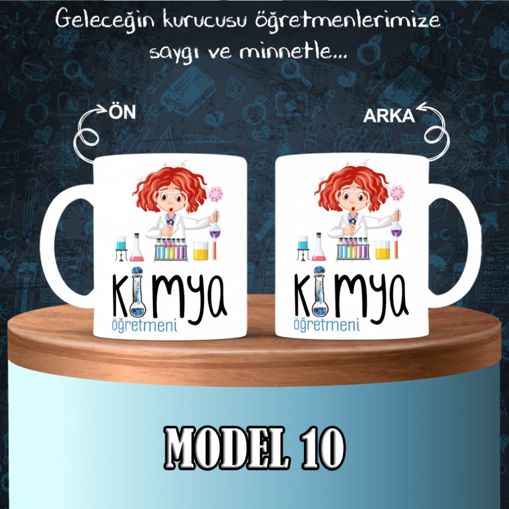 Kimya Öğretmenlerine Özel Tasarımlı Baskılı Kupa Bardak – MiksHediye