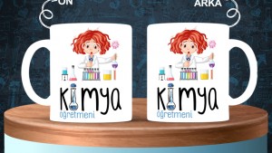 Kimya Öğretmenlerine özel baskılı seramik kupa bardak