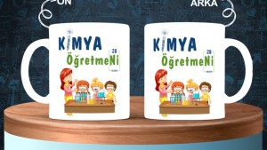 Kimya Öğretmenlerine özel baskılı seramik kupa bardak