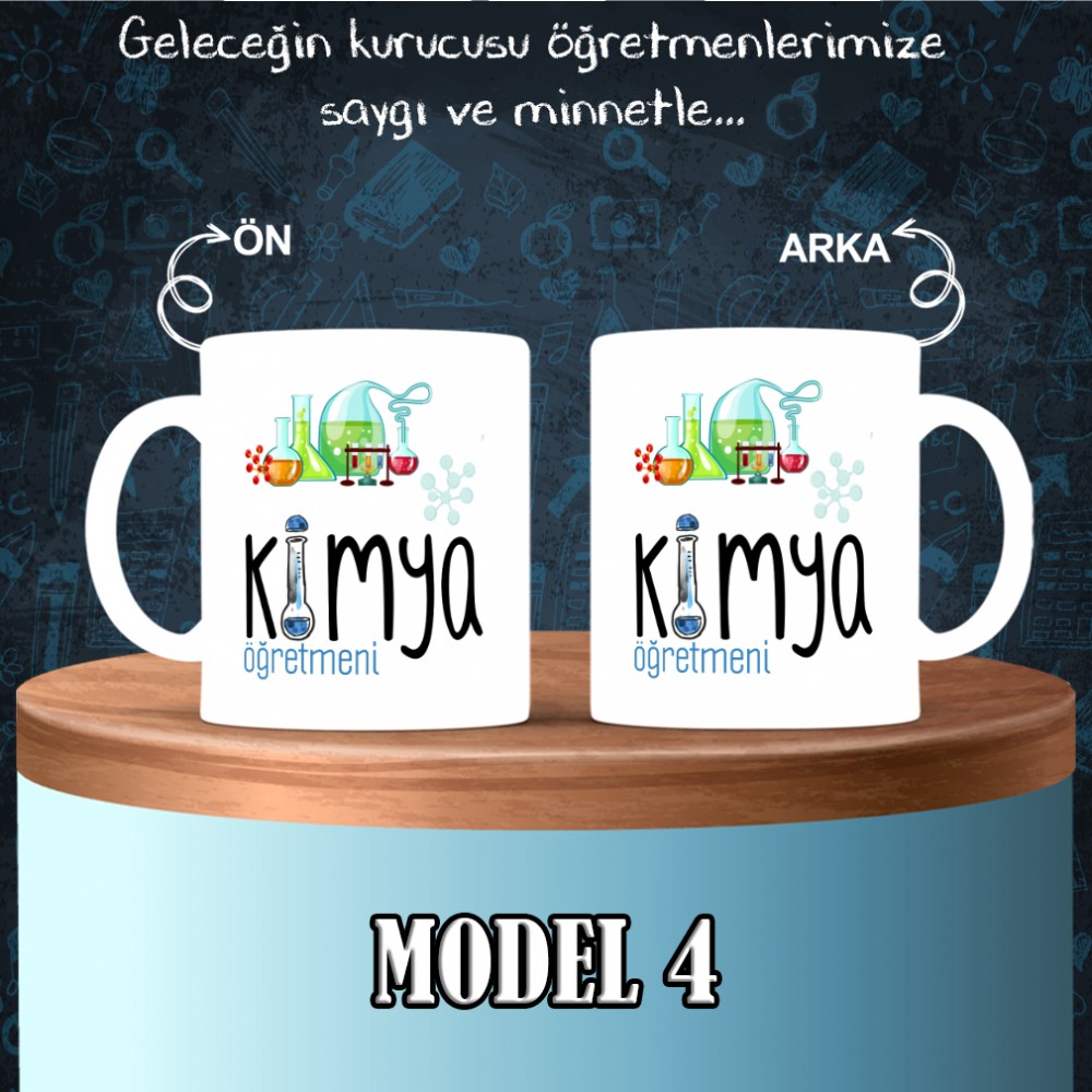 Kimya Öğretmenlerine Özel Tasarımlı Baskılı Kupa Bardak – MiksHediye