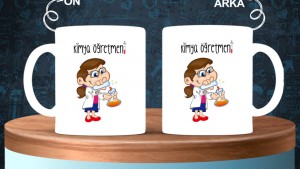 Kimya Öğretmenlerine özel baskılı seramik kupa bardak