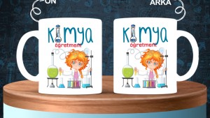 Kimya Öğretmenlerine özel baskılı seramik kupa bardak