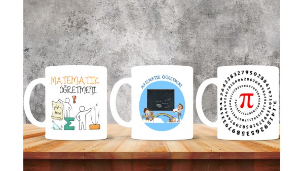 Matematik Öğretmenlerine Özel Tasarımlı Baskılı Kupa Bardak – MiksHediye