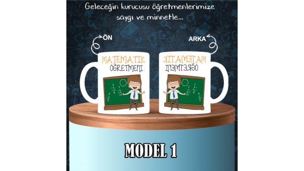 Matematik Öğretmenlerine Özel Tasarımlı Baskılı Kupa Bardak – MiksHediye