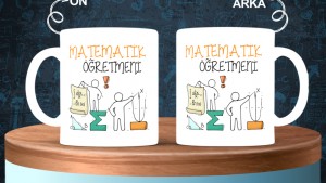 Matematik Öğretmenlerine özel baskılı seramik kupa bardak