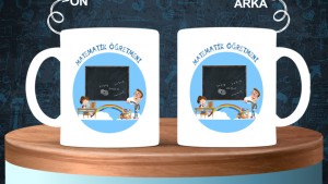 Matematik Öğretmenlerine özel baskılı seramik kupa bardak