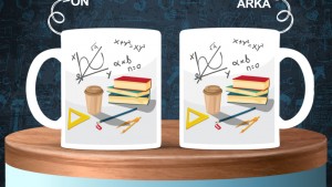 Matematik Öğretmenlerine özel baskılı seramik kupa bardak