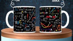 Matematik Öğretmenlerine özel baskılı seramik kupa bardak