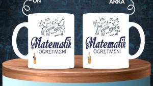 Matematik Öğretmenlerine özel baskılı seramik kupa bardak