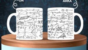 Matematik Öğretmenlerine özel baskılı seramik kupa bardak