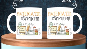 Matematik Öğretmenlerine özel baskılı seramik kupa bardak