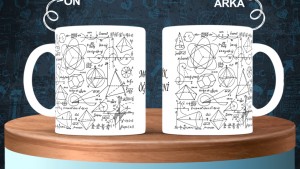 Matematik Öğretmenlerine özel baskılı seramik kupa bardak