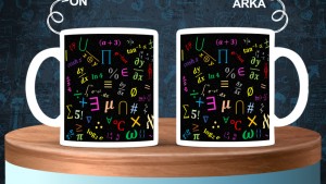 Matematik Öğretmenlerine özel baskılı seramik kupa bardak