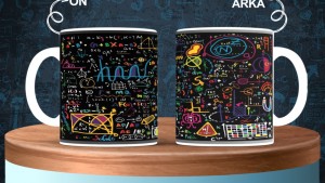 Matematik Öğretmenlerine özel baskılı seramik kupa bardak