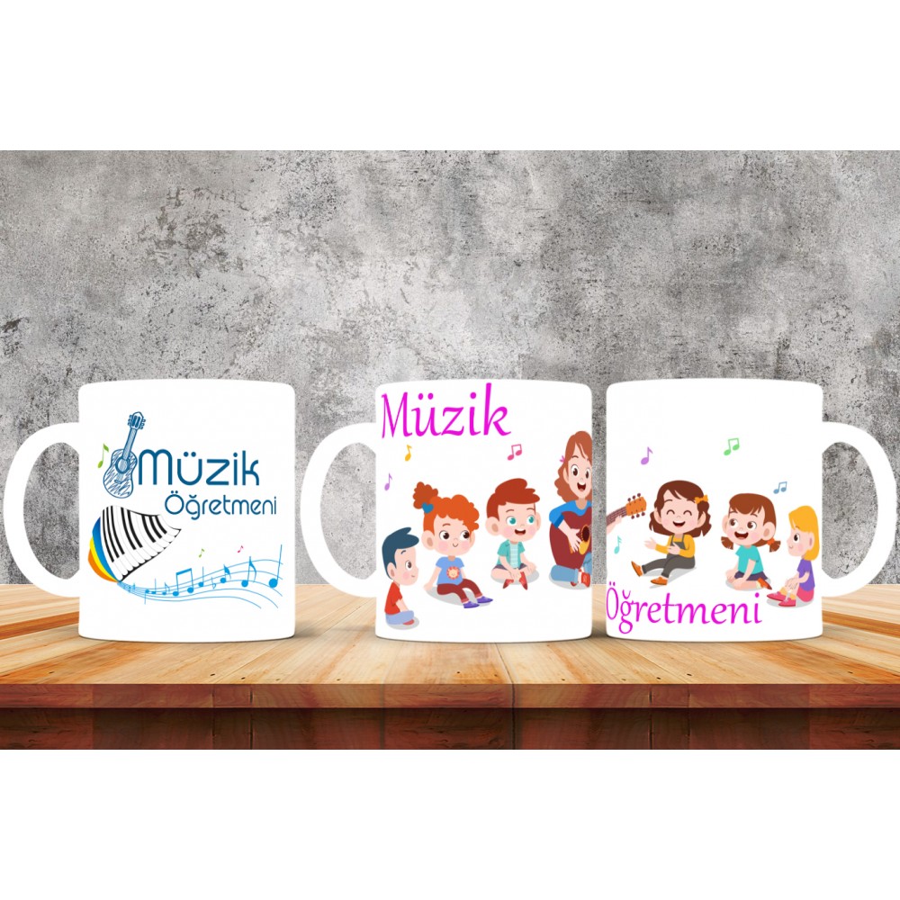 Müzik Öğretmenlerine Özel Tasarımlı Baskılı Kupa Bardak – MiksHediye