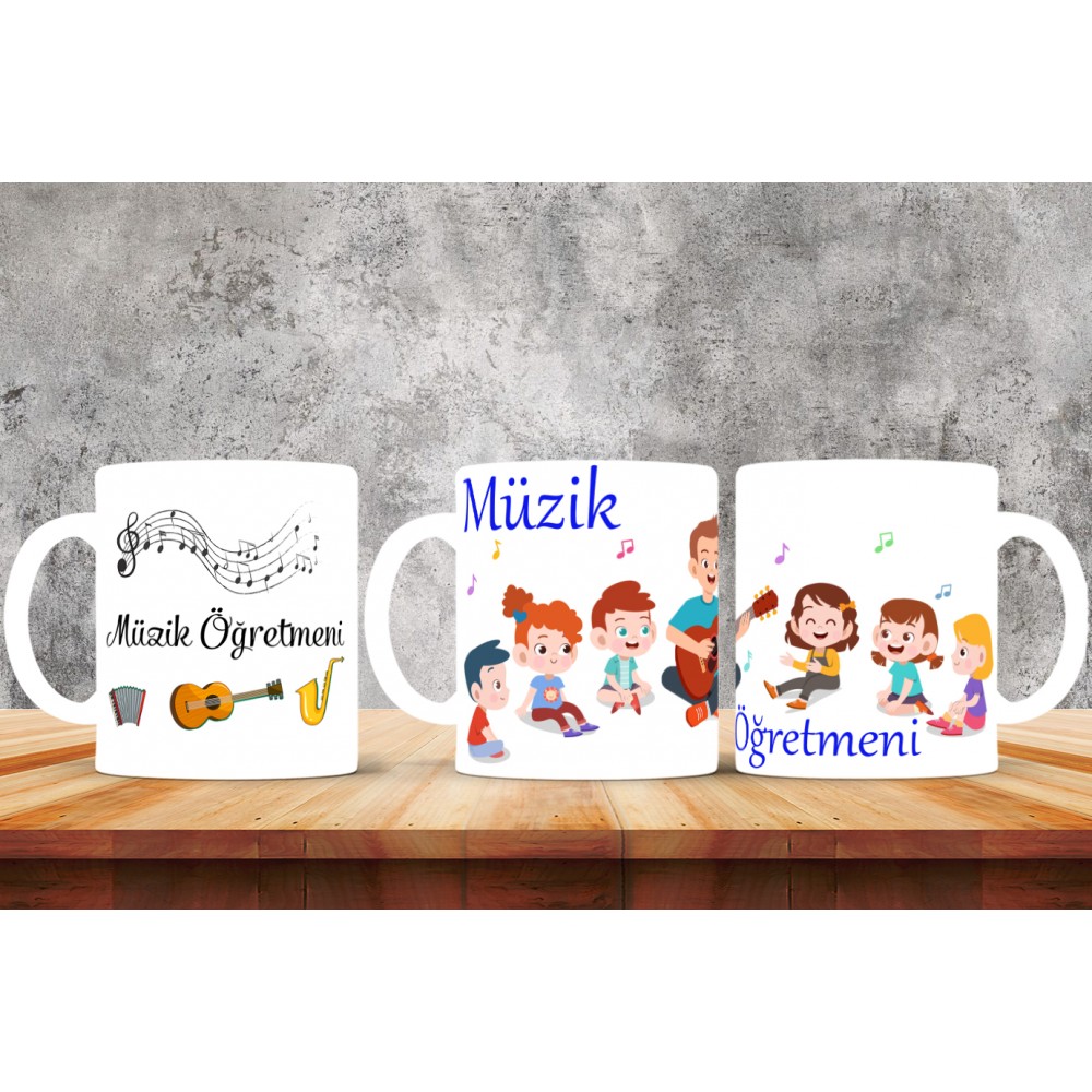 Müzik Öğretmenlerine Özel Tasarımlı Baskılı Kupa Bardak – MiksHediye