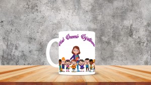 Okul Öncesi Öğretmenlerine özel baskılı seramik kupa bardak