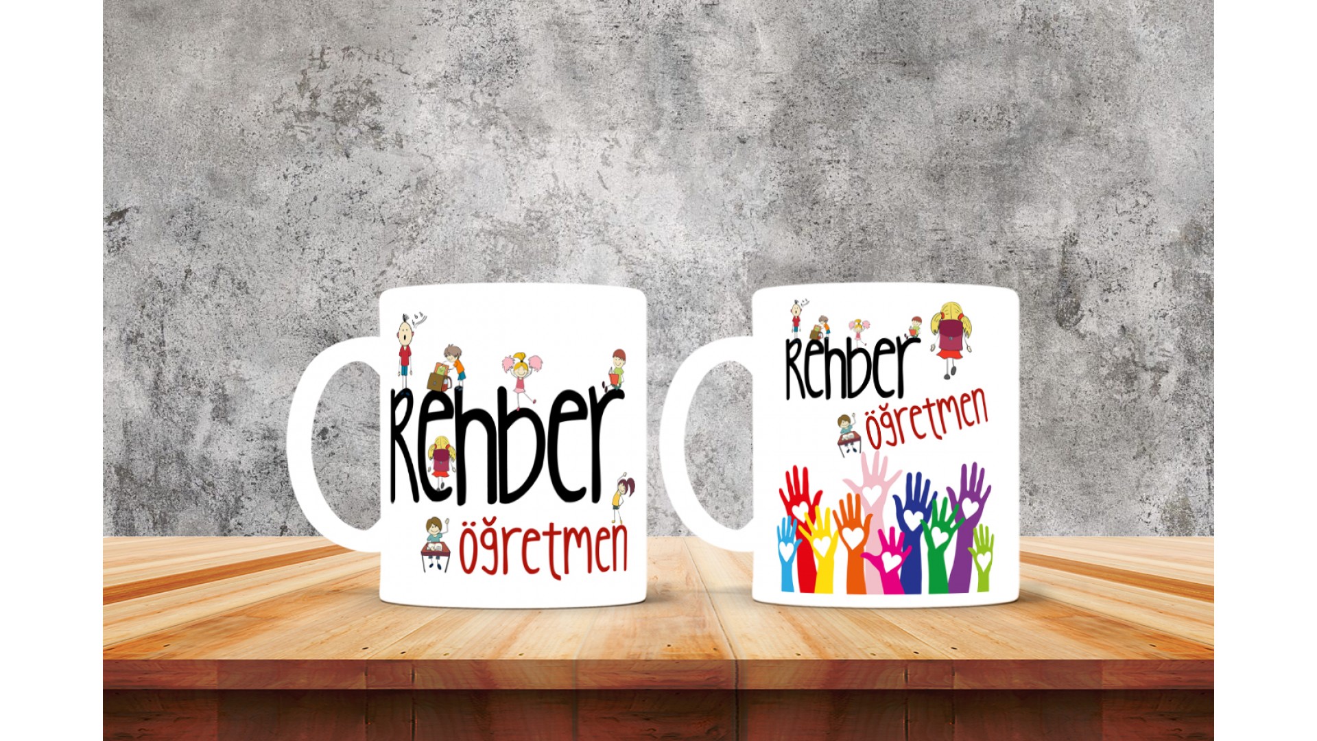 Rehber Öğretmenlerine özel baskılı seramik kupa bardak