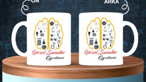Resim Öğretmenlerine özel baskılı seramik kupa bardak