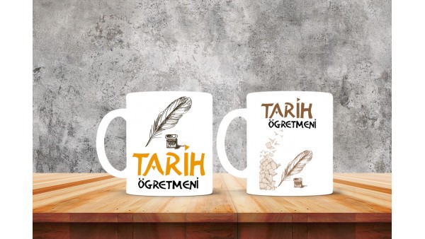 Tarih Öğretmenlerine Özel Tasarımlı Baskılı Kupa Bardak – MiksHediye