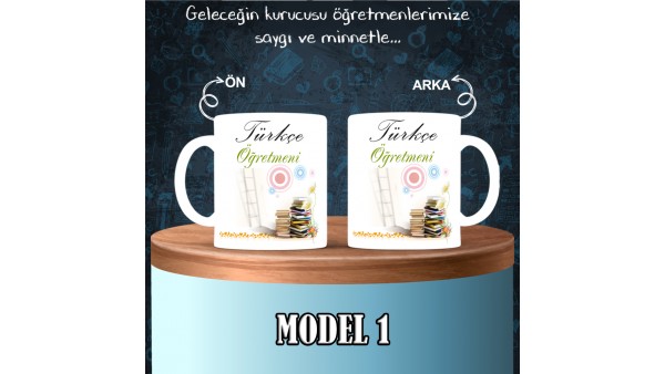 Türkçe Öğretmenlerine Özel Tasarımlı Baskılı Kupa Bardak – MiksHediye