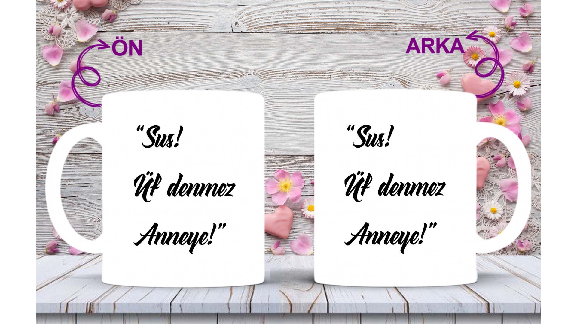 anneler günü kişiye özel fotoğraflı seramik kupa hediye