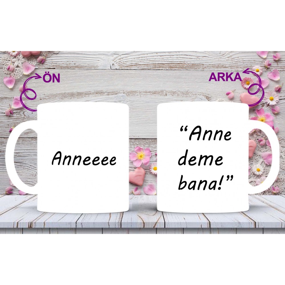 Anneler Gününe Özel Anne Sözleri Baskılı Kupa-Mikshediye