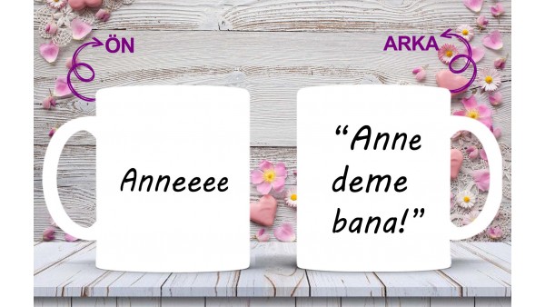 Anneler Gününe Özel Anne Sözleri Baskılı Kupa-Mikshediye