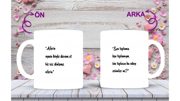 Anneler Gününe Özel Anne Sözleri Baskılı Kupa-Mikshediye