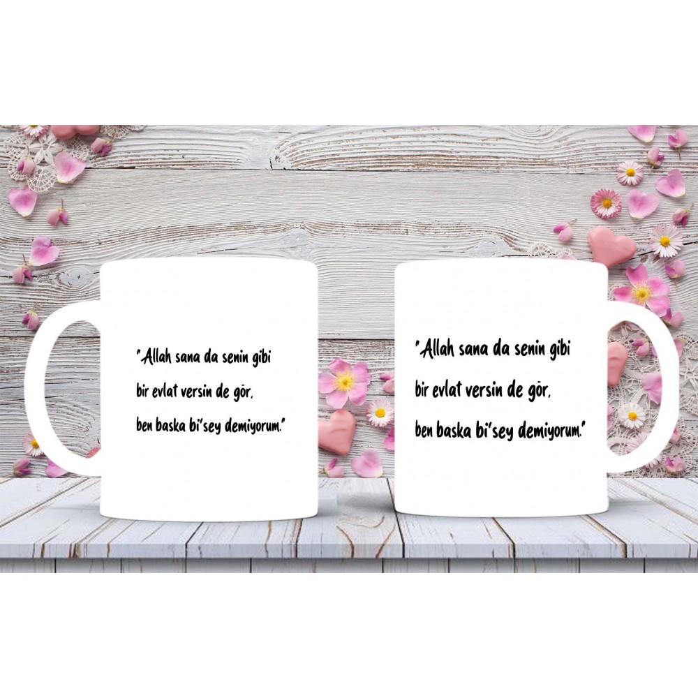 Anneler Gününe Özel Anne Sözleri Baskılı Kupa-Mikshediye