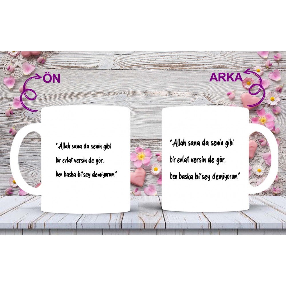 Anneler Gününe Özel Anne Sözleri Baskılı Kupa-Mikshediye