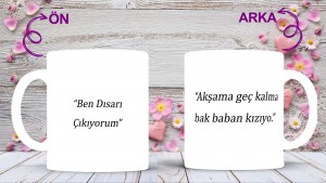 anneler günü kişiye özel fotoğraflı seramik kupa hediye