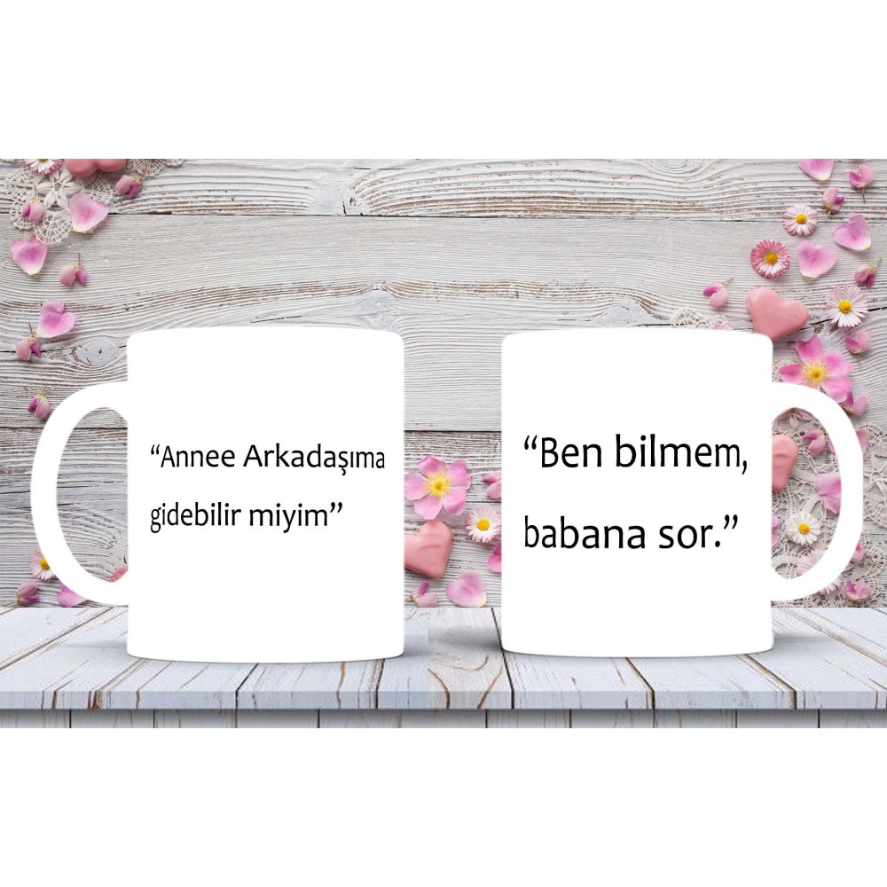 Anneler Gününe Özel Anne Sözleri Baskılı Kupa-Mikshediye