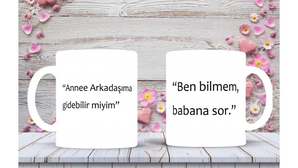 Anneler Gününe Özel Anne Sözleri Baskılı Kupa-Mikshediye