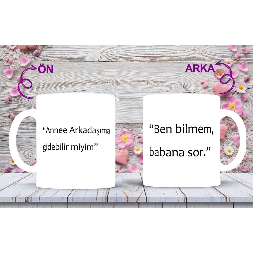 Anneler Gününe Özel Anne Sözleri Baskılı Kupa-Mikshediye