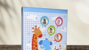 Kişiye özel çocuk fotoğraf albümü – renkli ve dayanıklı tasarım