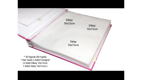 Bebek Motifli Fotoğraf Albümü 10x15cm 180'lik 