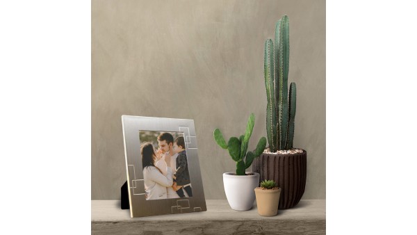 15x21 Dekoratif Fotoğraf Çerçevesi Metalik Gri