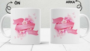 8 Mart Kadınlar  Gününe Özel baskılı seramik kupa bardak