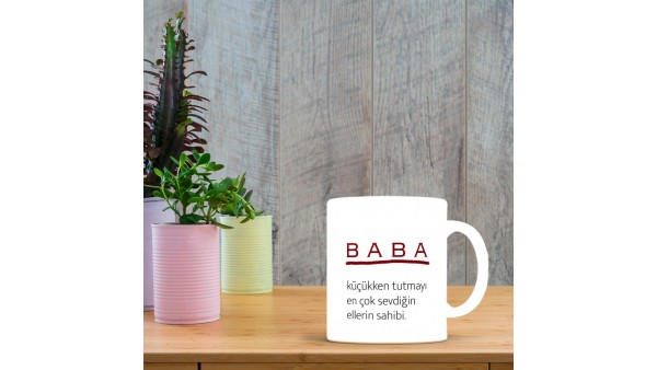 Babalar Gününe Özel Tasarımlı Baskılı Kupa Bardak – MiksHediye