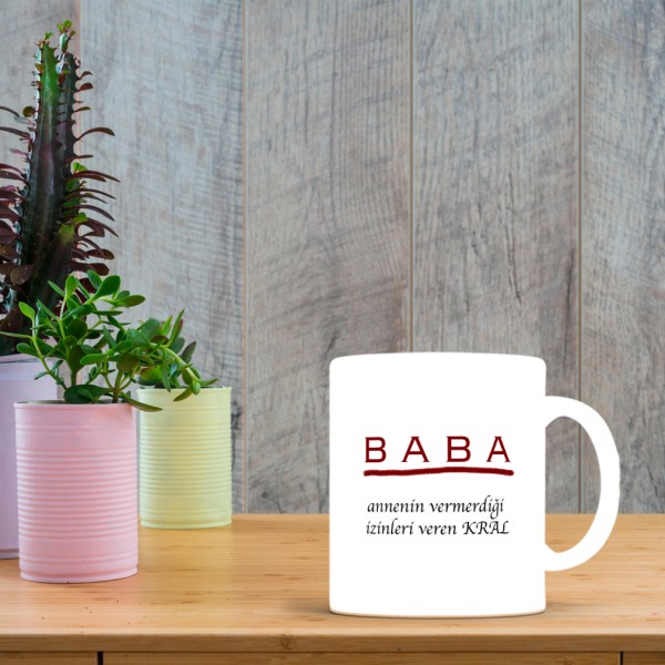 Babalar Gününe Özel Tasarımlı Baskılı Kupa Bardak – MiksHediye